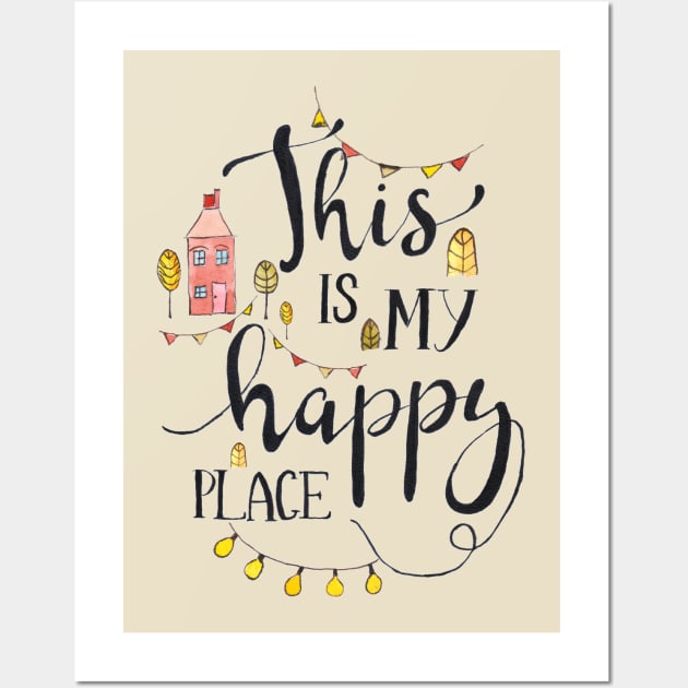 Happy Place Wall Art by biazartstudio_digitales